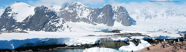 Панорамный вид Антарктиды (фото М.Флинт)